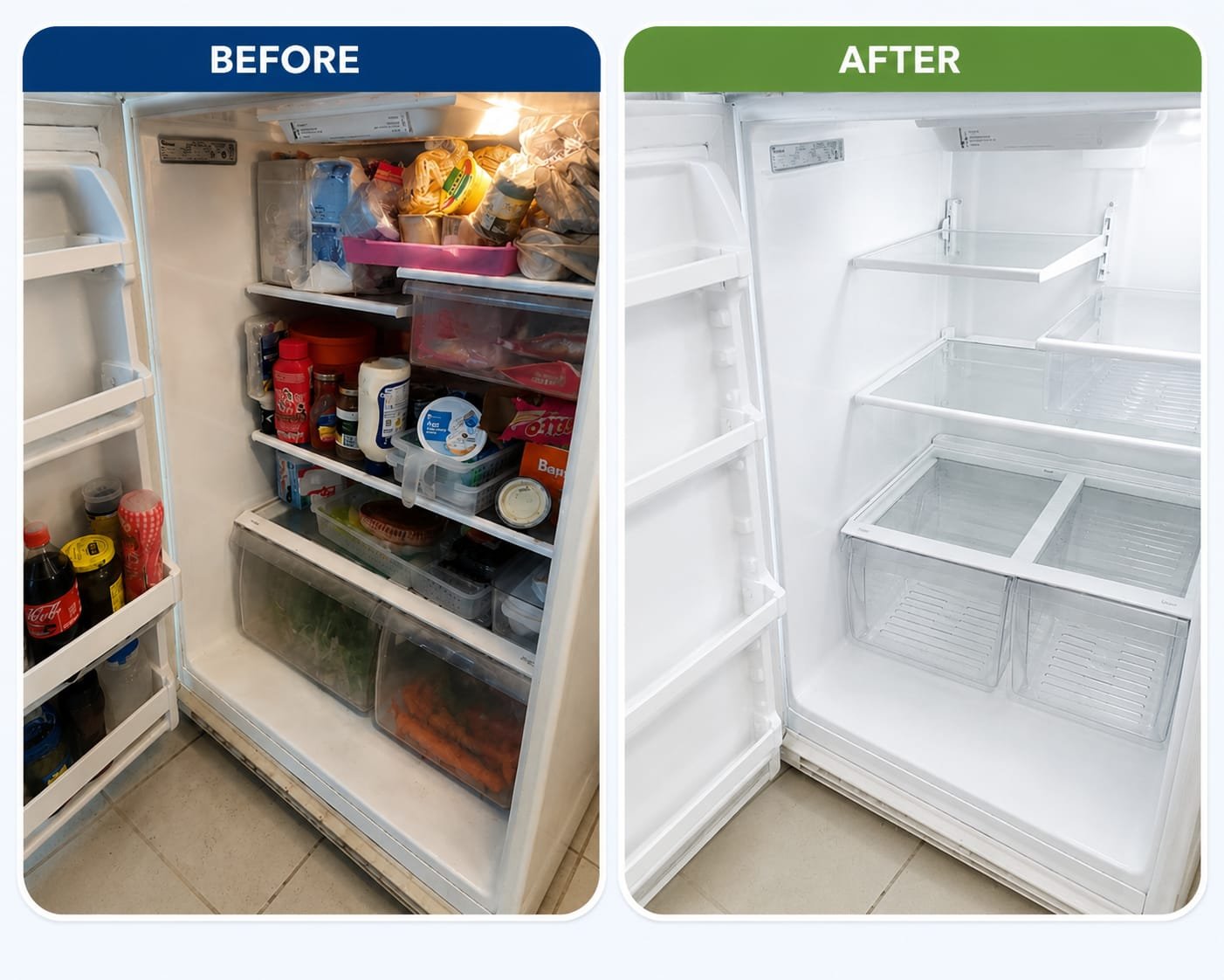Before After Refrigerator